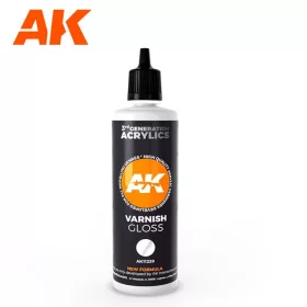   AK Interactive AK11239 Gloss Varnish 100 ml - akril fényes lakk makettezéshez