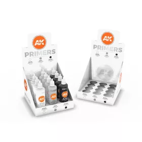  AK Interactive AK11244 Primers Display (3 ref x 4 units) 3rd Gen