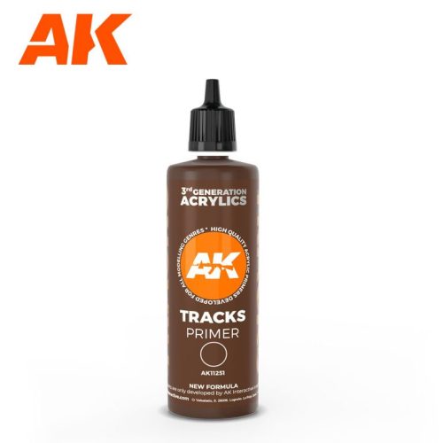 AK Interactive AK11251 Tracks surface Primer 100ml - akril alapozó makett festék