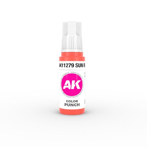 AK Interactive AK11279 Sun Red COLOR PUNCH 17 ml akril makett festék