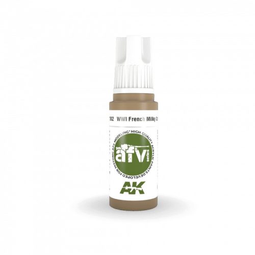 AK Interactive AK11302 WWI French Milky Coffee 17 ml akril makett festék