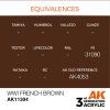 AK Interactive AK11304 WWI French Brown 17 ml akril makett festék