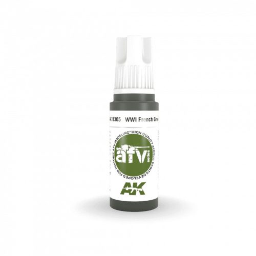 AK Interactive AK11305 WWI French Green 1 17 ml akril makett festék