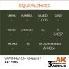 AK Interactive AK11305 WWI French Green 1 17 ml akril makett festék