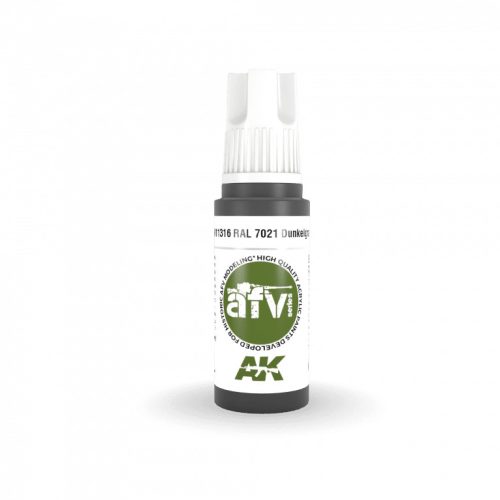 AK Interactive AK11316 RAL 7021 Dunkelgrau 17 ml akril makett festék