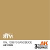 AK Interactive AK11325 RAL 1039 F9 Sandbeige 17 ml akril makett festék