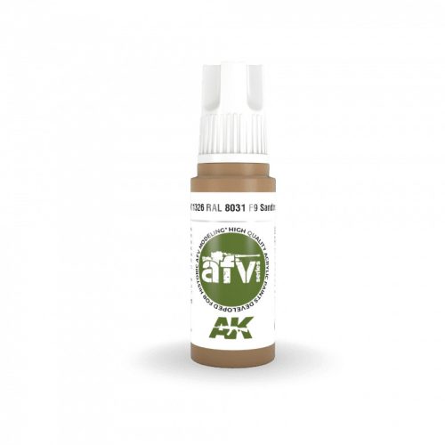 AK Interactive AK11326 RAL 8031 F9 Sandbraun 17 ml akril makett festék