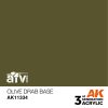 AK Interactive AK11334 Olive Drab Base 17 ml akril makett festék