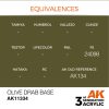 AK Interactive AK11334 Olive Drab Base 17 ml akril makett festék