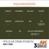 AK Interactive AK11339 Nº9 Olive Drab (FS33070) 17 ml akril makett festék