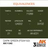 AK Interactive AK11342 Dark Green (FS34102) 17 ml akril makett festék