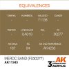 AK Interactive AK11343 MERDC Sand (FS30277) 17 ml akril makett festék