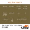 AK Interactive AK11353 IDF Sand Grey 1970s-1980s 17 ml akril makett festék