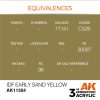 AK Interactive AK11354 IDF Early Sand Yellow 17 ml akril makett festék