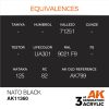 AK Interactive AK11360 NATO Black 17 ml akril makett festék