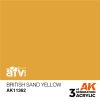 AK Interactive AK11362 British Sand Yellow 17 ml akril makett festék