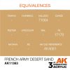 AK Interactive AK11363 French Army Desert Sand 17 ml akril makett festék