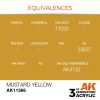 AK Interactive AK11366 Mustard Yellow 17 ml akril makett festék