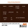 AK Interactive AK11369 Russian Dark Brown 6K 17 ml akril makett festék