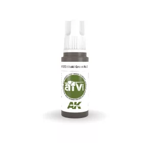   AK Interactive AK11373 Khaki green No.3 17 ml akril makett festék