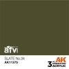 AK Interactive AK11375 Slate No.34 17 ml akril makett festék