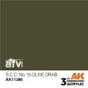 AK Interactive AK11386 S.C.C. No.15 Olive Drab 17 ml akril makett festék