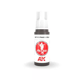   AK Interactive AK11406 Reddish Black 17 ml akril makett festék