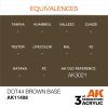 AK Interactive AK11408 Dot44 Brown Base 17 ml akril makett festék