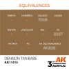 AK Interactive AK11413 Denison Tan Base 17 ml akril makett festék