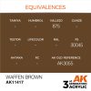 AK Interactive AK11417 Waffen Brown 17 ml akril makett festék