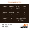 AK Interactive AK11418 Brown Black 17 ml akril makett festék