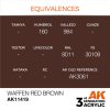 AK Interactive AK11419 Waffen Red Brown 17 ml akril makett festék