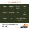 AK Interactive AK11427 Green Uniform Base 17 ml akril makett festék