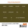 AK Interactive AK11433 US Olive Base Uniform 17 ml akril makett festék