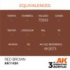 AK Interactive AK11434 Red Brown 17 ml akril makett festék