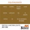 AK Interactive AK11438 British Uniform Lights 17 ml akril makett festék