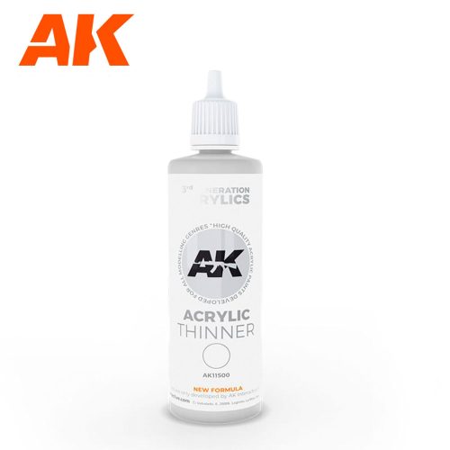 AK Interactive AK11500 Acrylic Thinner 100 ml 3ª Generation - Akril hígító