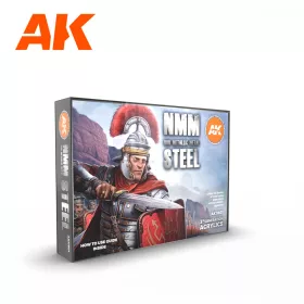  AK Interactive AK11601 NON METALLIC METAL: STEEL - 17 ml akril makett festék készlet