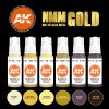 AK Interactive AK11606 NON METALLIC METAL: GOLD - 17 ml akril makett festék készlet