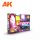 AK Interactive AK11610 NEON COLORS SET - 17 ml akril makett festék készlet