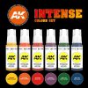 AK Interactive AK11612 INTENSE COLORS SET - 17 ml akril makett festék készlet