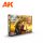 AK Interactive AK11615 YELLOW ESSENTIAL COLORS 3GEN SET - 17 ml akril makett festék készlet