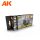 AK Interactive AK11622 PANZER CREW BLACK UNIFORMS SET 3G akril makett festék készlet