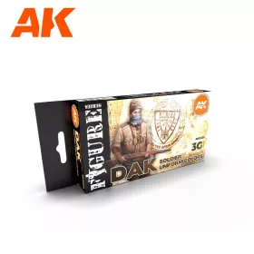   AK Interactive AK11628 DAK SOLDIER UNIFORM COLORS 3G akril makett festék készlet