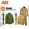 AK Interactive AK11628 DAK SOLDIER UNIFORM COLORS 3G akril makett festék készlet