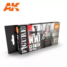   AK Interactive AK11629 WWI GERMAN UNIFORM 3G akril makett festék készlet