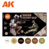 AK Interactive AK11630 MODERN DESERT UNIFORM COLORS 3G akril makett festék készlet