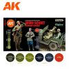 AK Interactive AK11635 SOVIET WWII UNIFORM COLORS 3G akril makett festék készlet