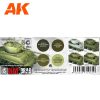 AK Interactive AK11643 MODULATION US OLIVE DRAB 3G akril makett festék készlet