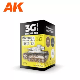   AK Interactive AK11645 GERMAN STANDARD 37-44 COMBO 3G akril makett festék készlet